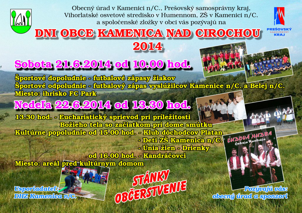 Dni obce Kamenica nad Cirochou 2014